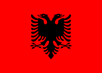 resize and download Albania flag