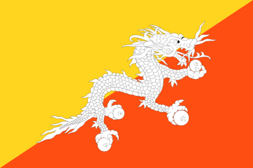resize and download Bhutan flag
