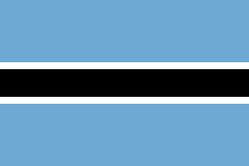 resize and download Botswana flag