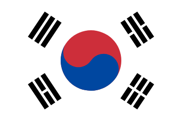 resize and download South Korea flag