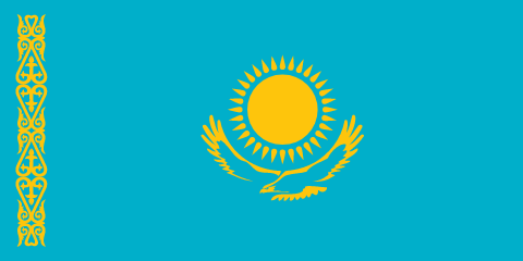 resize and download Kazakhstan flag